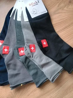 Hot Bawełniane skarpety męskie 39 do 43 5 par bezuciskowa