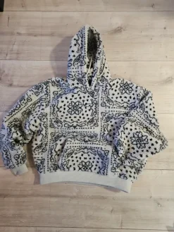 New Beige-musta Kani fleecehuppari (M)