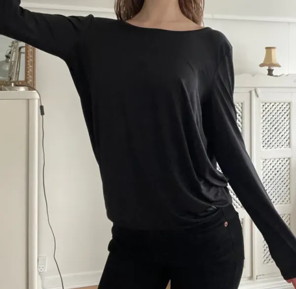 Discount Åben ryg bluse