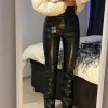 Online New Yorker Black faux leather trousers