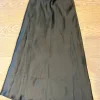 Black Gina Tricot satin maxi-skirt