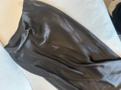 Black Gina Tricot satin maxi-skirt