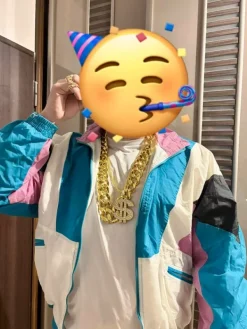 Clearance Brak Bluza, kurtka oratalionowa w stylu lat 80