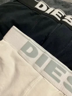 Best Bokserki męski Diesel S | 3 pack, białe, czarne, szare, z logo