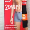 Sale Puma Bokserski męskie rozmiar l,2-pak,czarne bawełniane