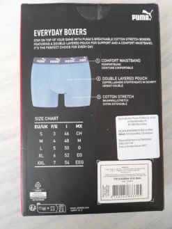 Sale Puma Bokserski męskie rozmiar l,2-pak,czarne bawełniane