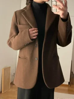 Outlet Brown wool jacket /blazer
