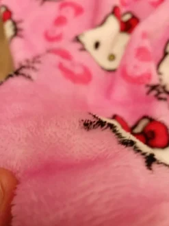 New Corteiz pink used beanie and new hellow kitty pants