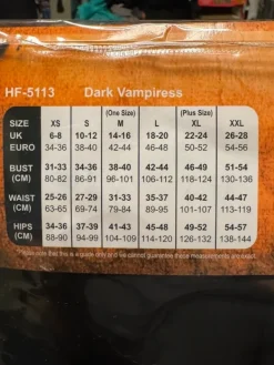 Outlet Dark Vampiress naamiaisasu