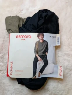 Best Esmara MEN piżama męska komplet zestaw długie spodnie długi rękaw M 48/50