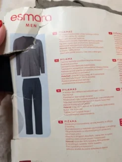 Best Esmara MEN piżama męska komplet zestaw długie spodnie długi rękaw M 48/50