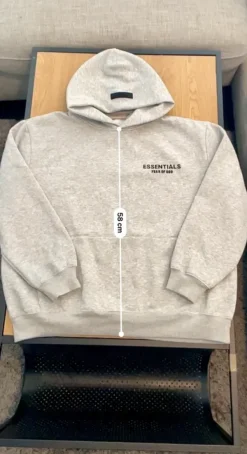 Best Essentials Fear of God Hoodie - Grey - Size M (Kuin uusi)