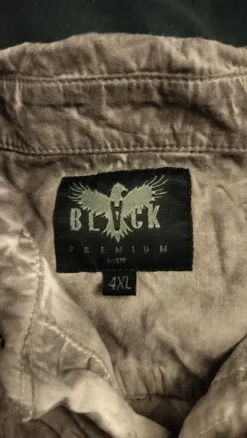 Discount Black Premium Harmaa kauluspaita