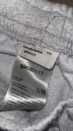 Outlet Gina Harmaat collegehousut