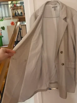 Hot H&M vaalea oversized jakku