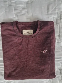 Hot Hollister viininpunainen pitkähihainen