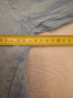 Hot Ihana 100% pellavaa oleva vaaleansininen kauluspaita