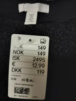 Outlet H&M Juhlapaita, koko S