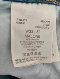 Outlet Lee Malone farkut W33 L32