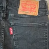 Outlet Levi's 519 mustat miesten farkut W32