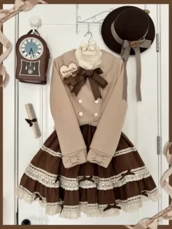 Hot Lolita Winter Solstice Wool Blend Short Coat