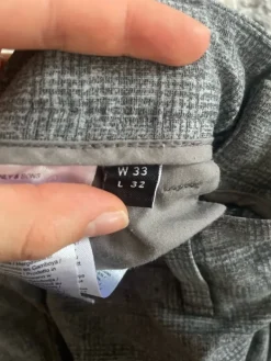 Discount ONLY & SONS Miesten harmaat ruudulliset chinot