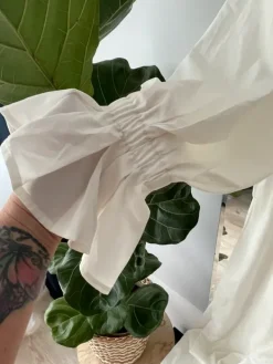 New Śmietankowy szerokie nogawki kombinezon PLT rozm L