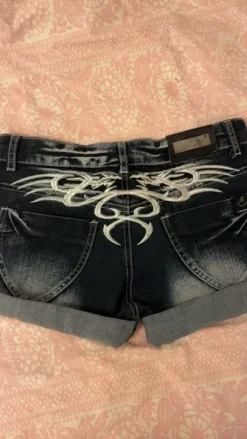 Hot miss viva low rise jean shorts