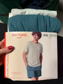 Męska piżama dwuczęściowa z bawełną