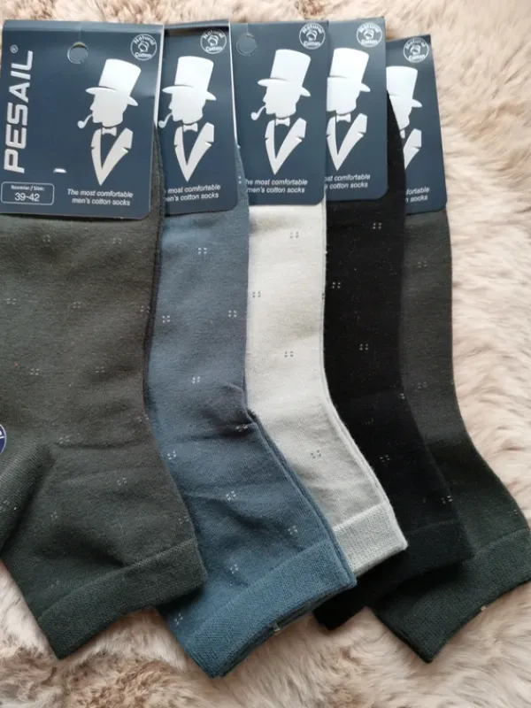 Hot Pesail Męskie bawełniane skarpety 39 do 42 5 par