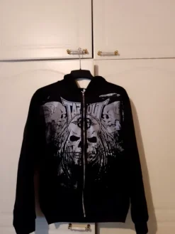 Clearance Tapout Musta vetoketju huppari