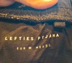 Clearance Lefties Mustat pyjamahousut koossa M