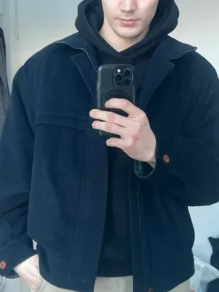 Clearance Odermark Navy blue cashmere & wool jacket