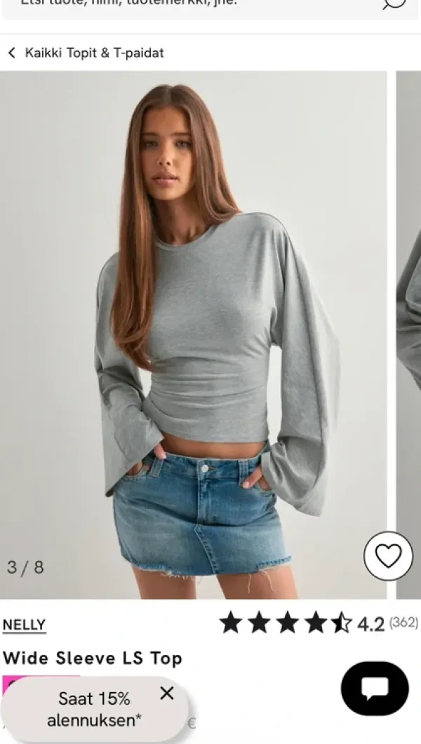 Sale Nelly wide sleeve Top