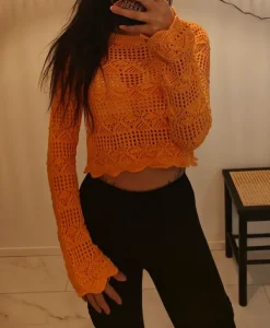 Clearance Oranssi neule