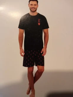 Outlet Cleve Piżama męska Walentynki rozmiar XL