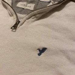 New Pier One White Knit Quater Zip 1/4 Size S