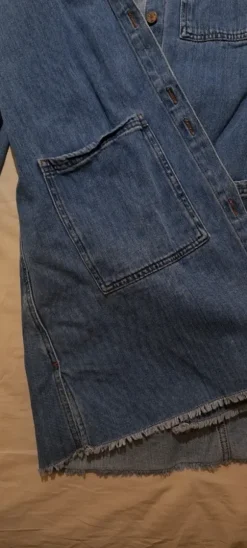 Best Mango Pitkä farkkutakki