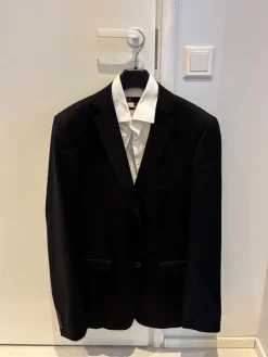 Online Dressmann Puvun takki ja valkoinen kauluspaita