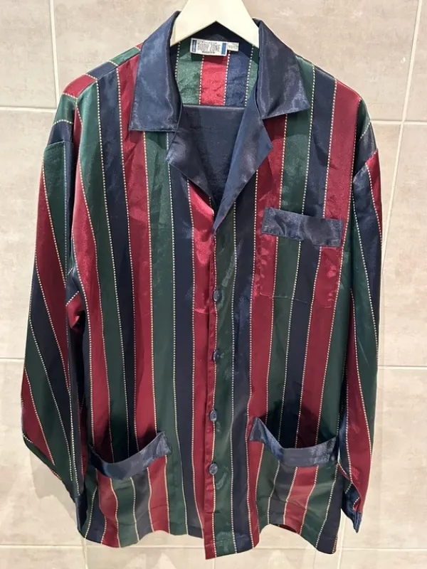 New Kappahl Randig tvådelad sovplagg från 50/52