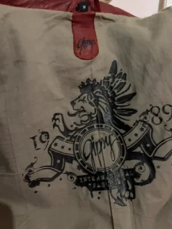 Online Gipsy Red leather jacket vintage style but modern