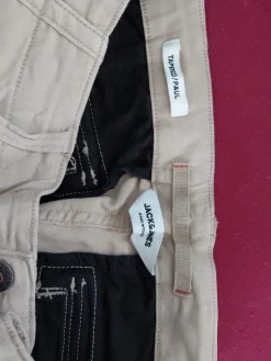 New Jack & Jones Reisitaskuhousut, 32/36 vaalea beige