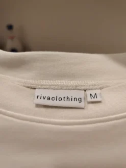 Riva clothing luonnonvalkoinen boxy t-paita