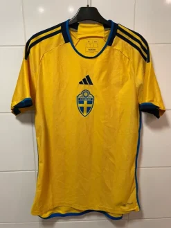 Clearance adidas Ruotsi 2022 Pelipaita / Sweden Home Shirt / Sverige Fotbollströja