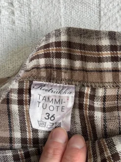 Outlet Ruudullinen maxi hame