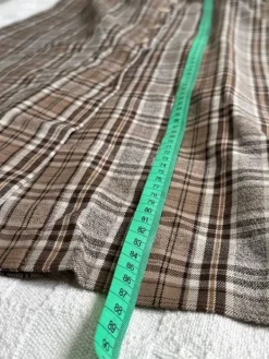 Outlet Ruudullinen maxi hame