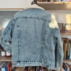 Outlet H&M Sherpa denim winter jacket