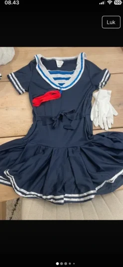 Online Temashop Sømands kvinde kostume