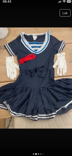 Online Temashop Sømands kvinde kostume