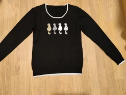 Discount boutique Söpö kissateemainen neule